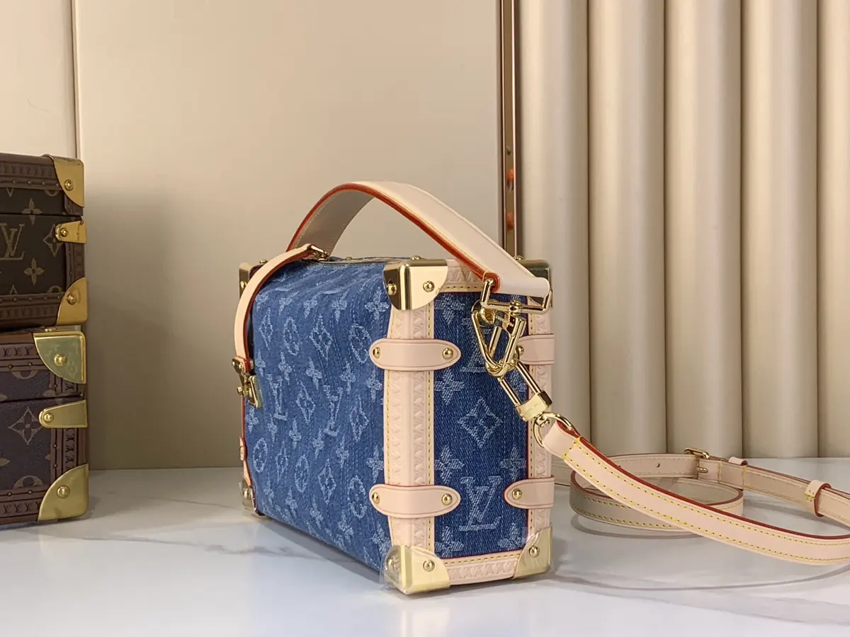 LV Style Beige Leather Top Handle Bag Lookbook Reference image 2