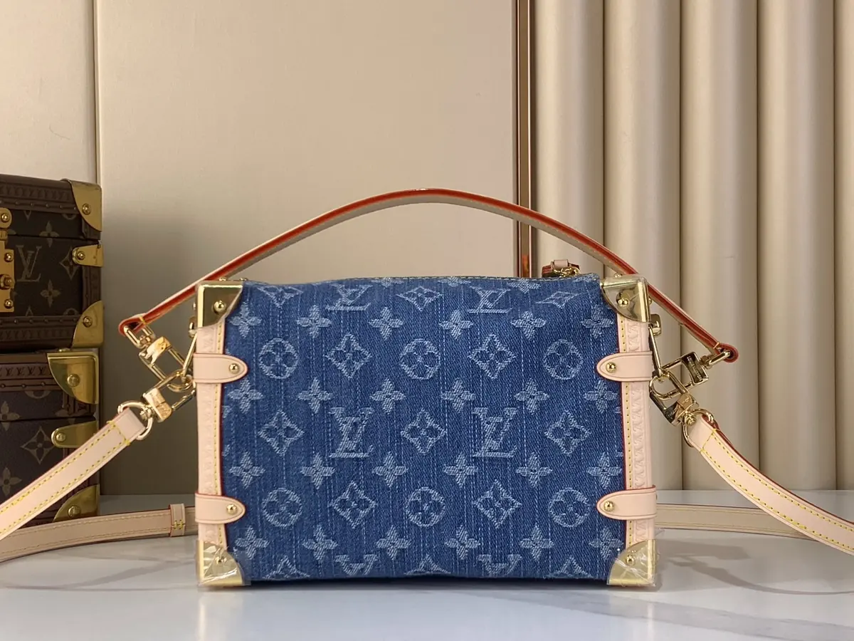LV Style Beige Leather Top Handle Bag Lookbook Reference image 3