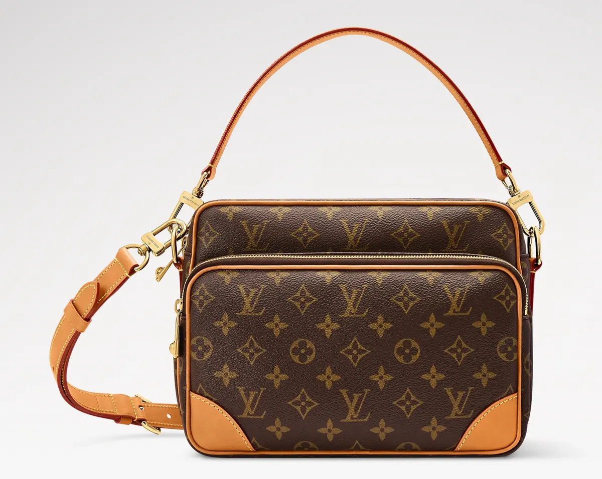 LV Style Beige Leather Top Handle Bag Lookbook Reference image 1