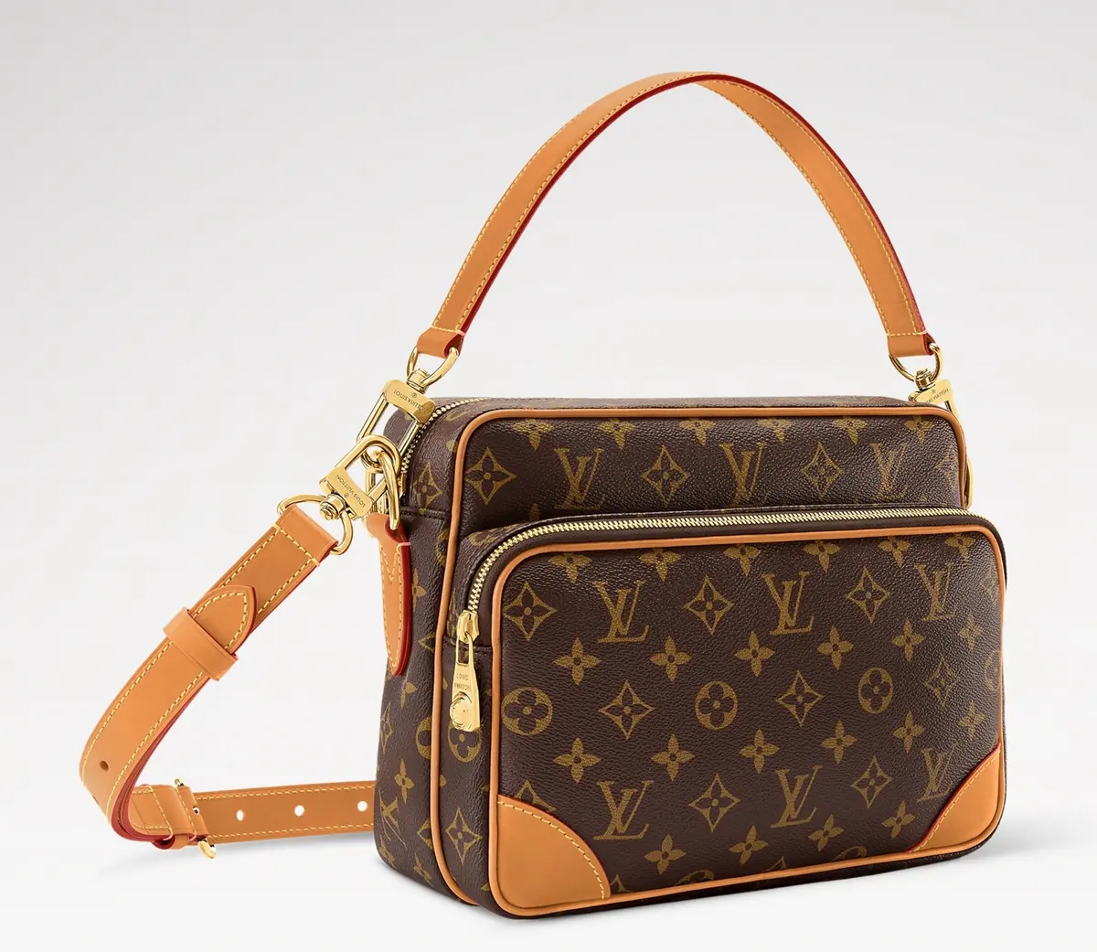 LV Style Beige Leather Top Handle Bag Lookbook Reference image 2
