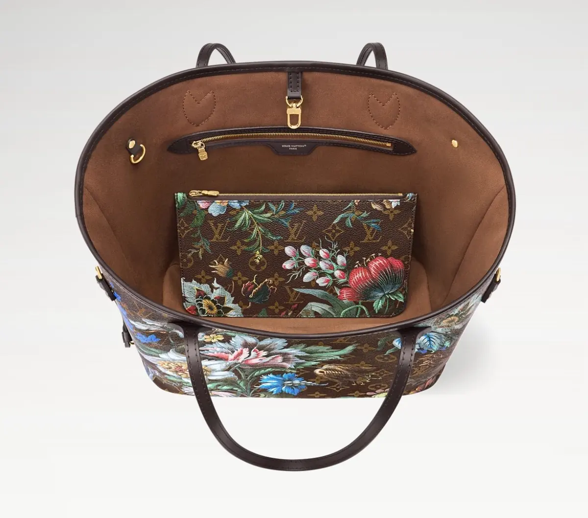 LV Style Beige Leather Top Handle Bag Lookbook Reference image 3