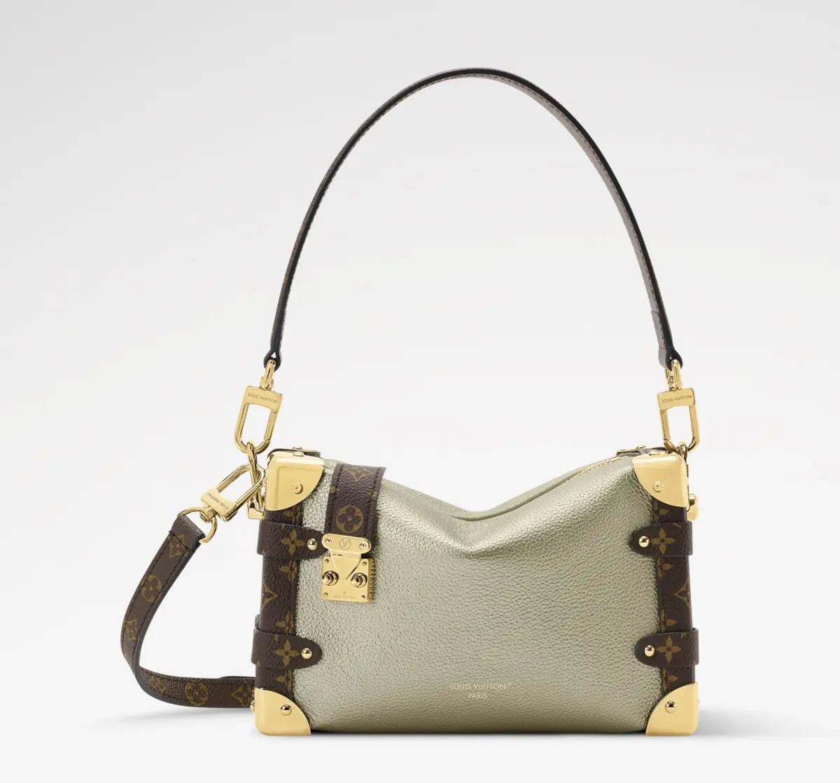 LV Style Beige Leather Top Handle Bag style reference detail image 1 from source 787670