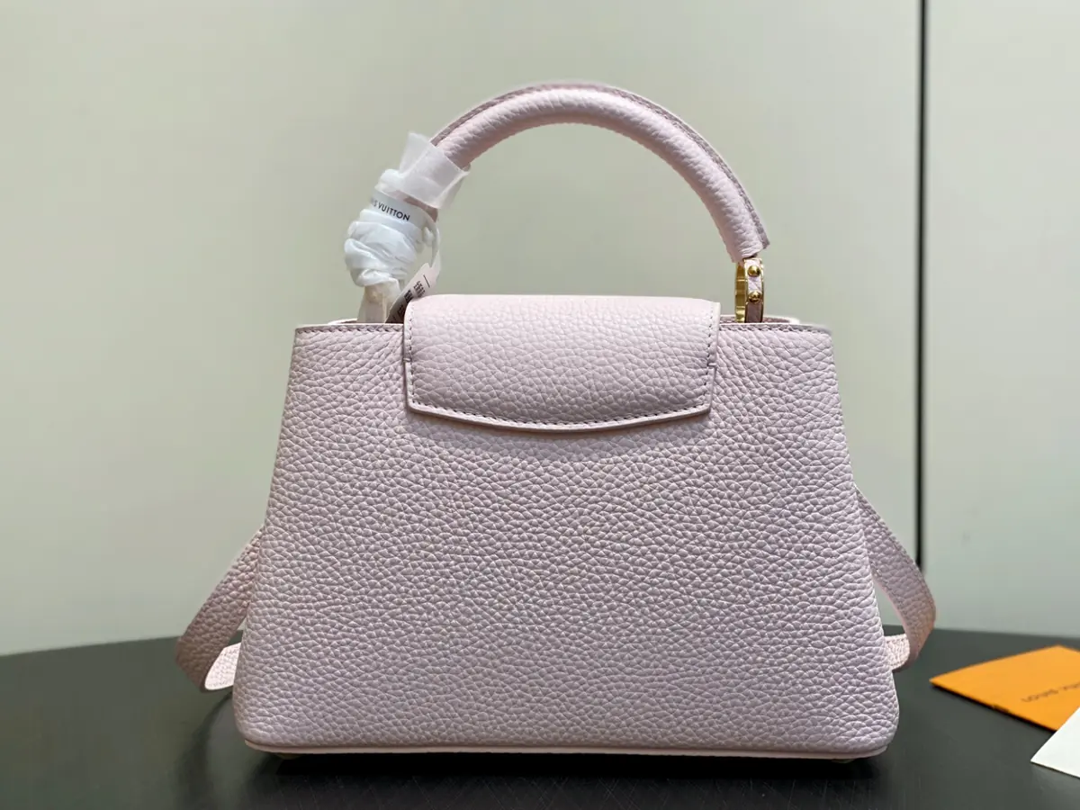 LV Style Beige Leather Top Handle Bag style reference detail image 3 from source 787686