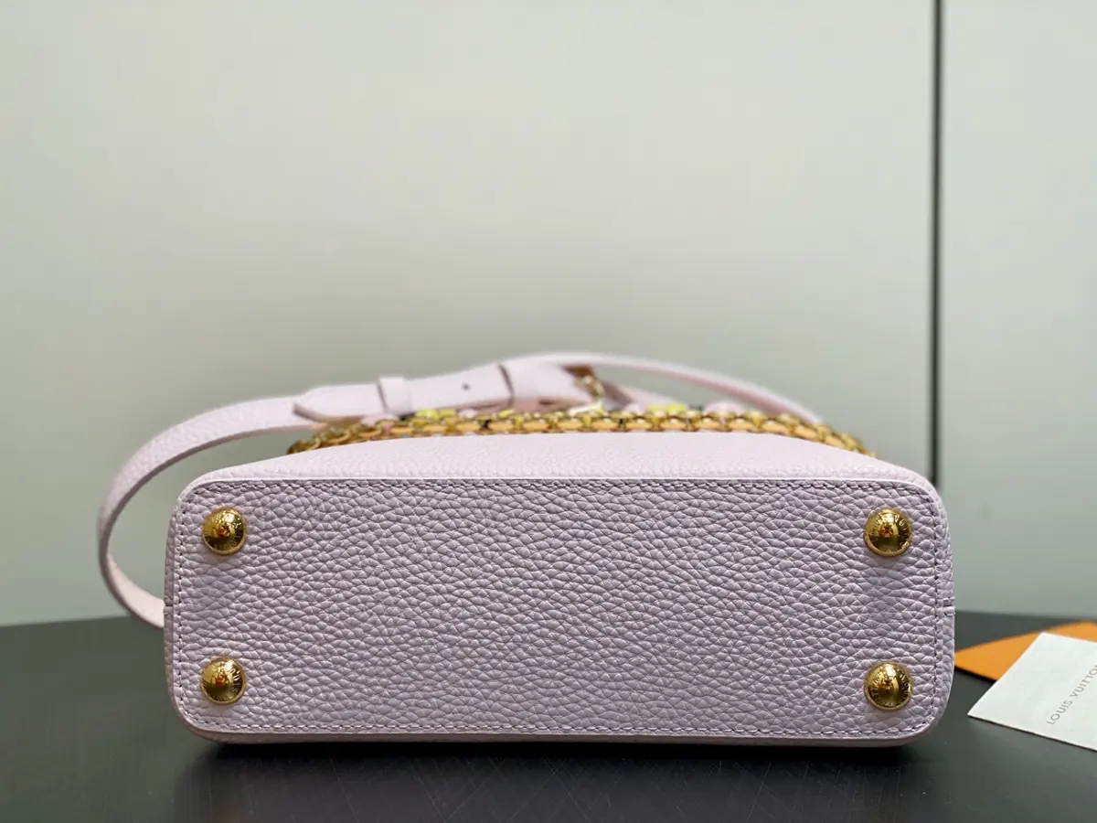 LV Style Beige Leather Top Handle Bag style reference detail image 4 from source 787686