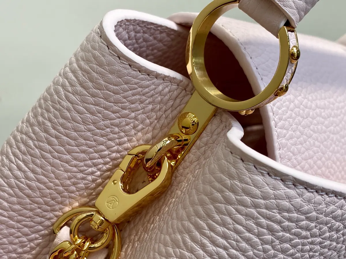 LV Style Beige Leather Top Handle Bag style reference detail image 8 from source 787686