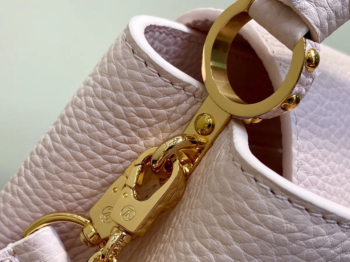 LV Style Beige Leather Top Handle Bag style reference detail image 6 from source 787687