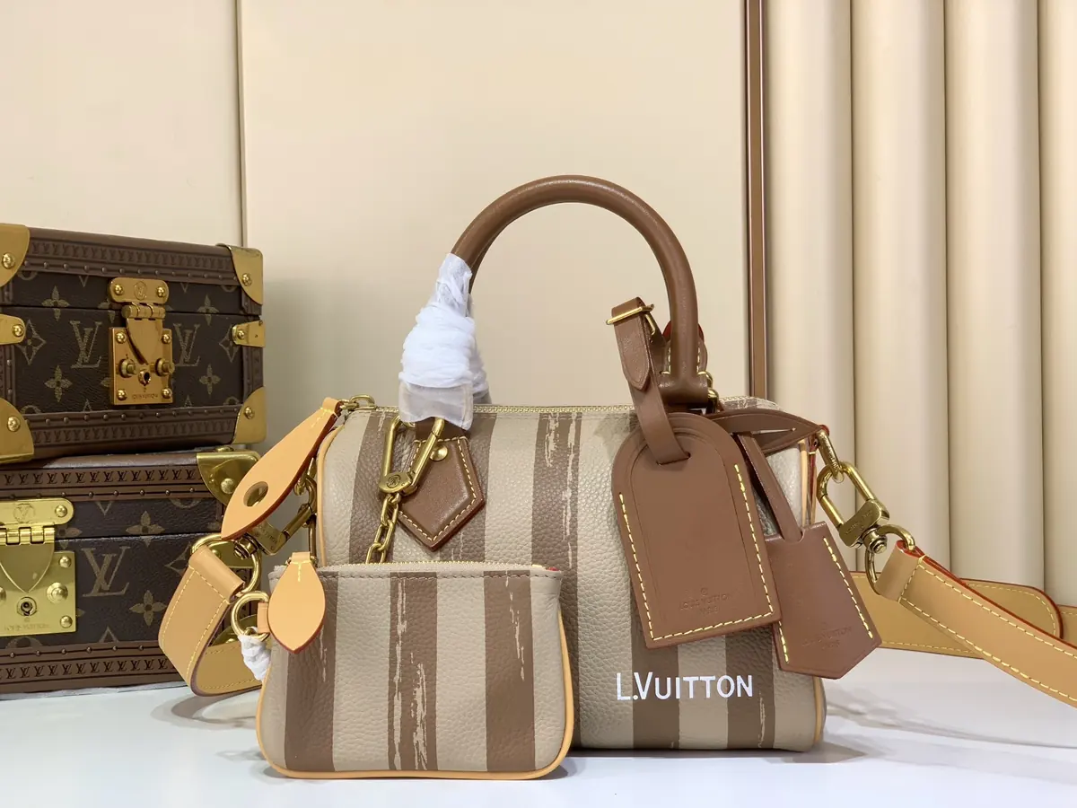 LV Style Beige Leather Top Handle Bag style reference detail image 1 from source 787693