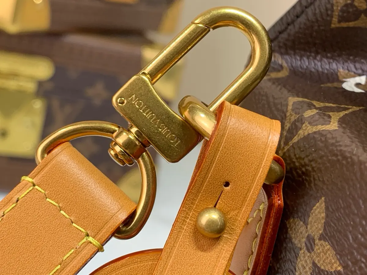 LV Style Beige Leather Top Handle Bag style reference detail image 6 from source 787694