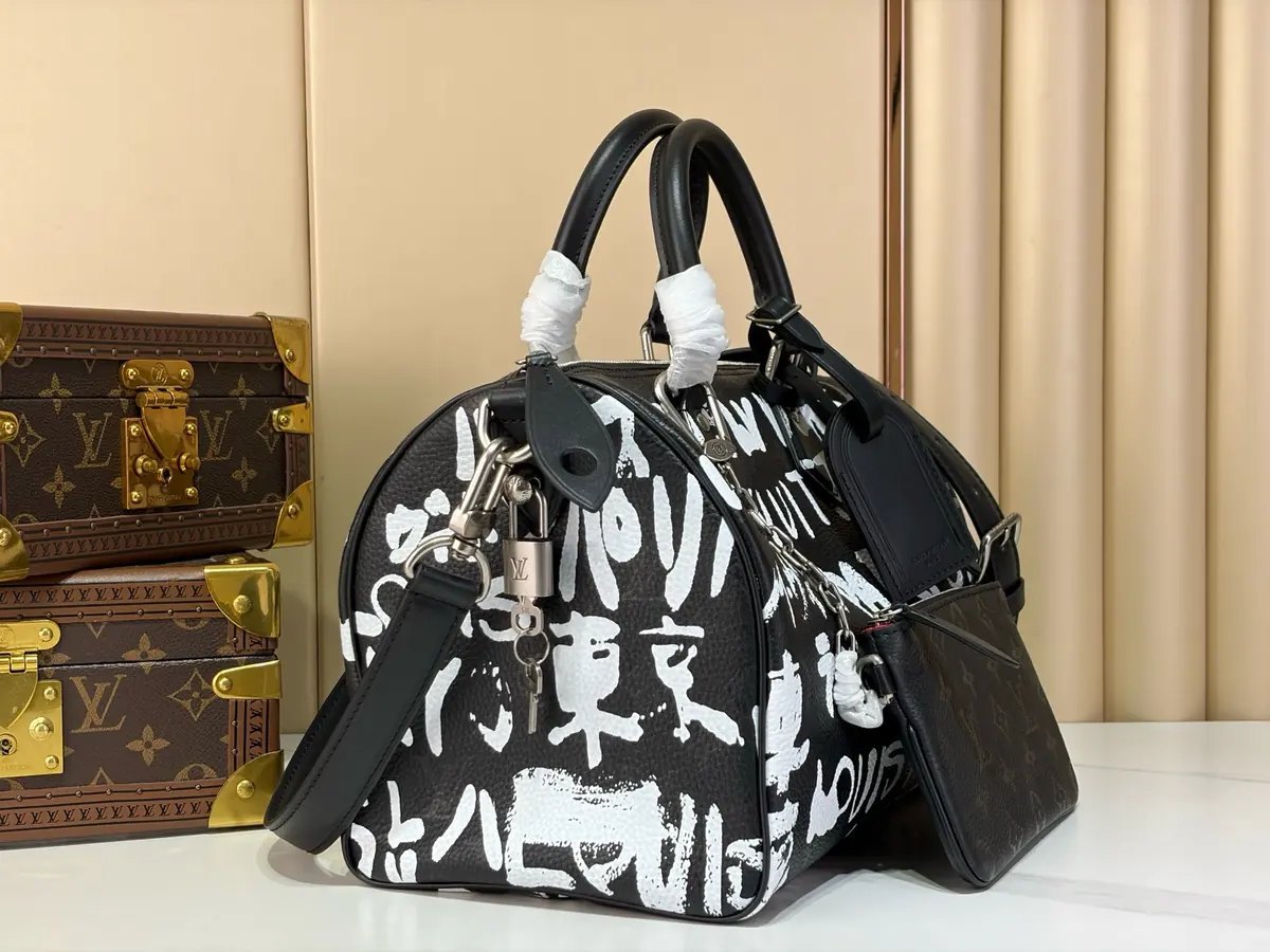 LV Style Beige Leather Top Handle Bag style reference detail image 2 from source 787696