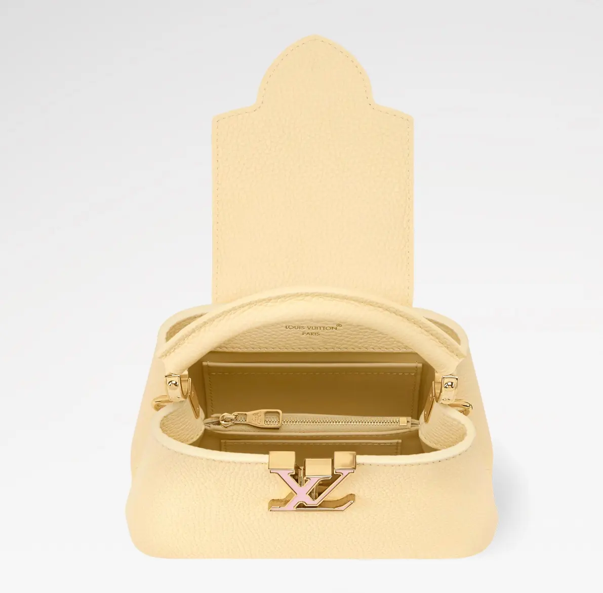 LV Style Beige Leather Top Handle Bag style reference detail image 4 from source 787702