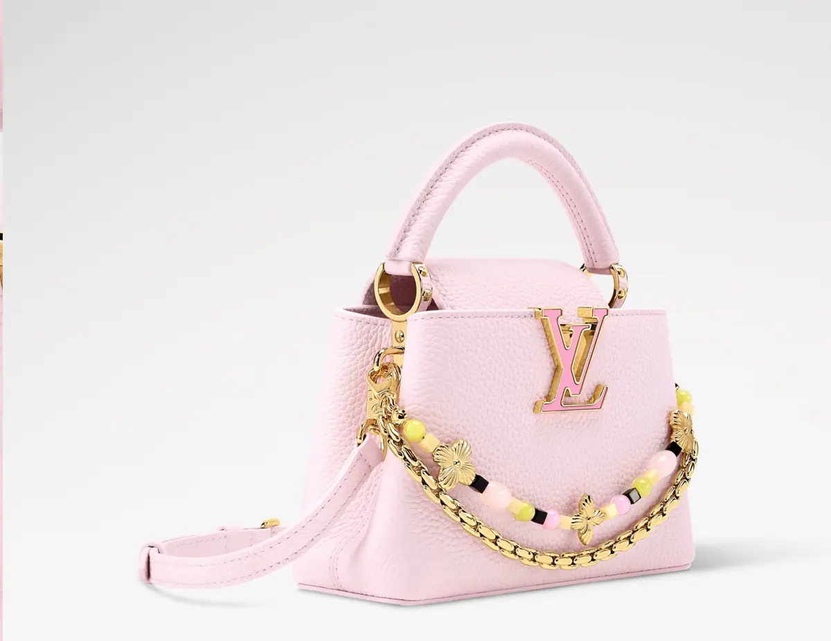 LV Style Beige Leather Top Handle Bag style reference detail image 3 from source 787703