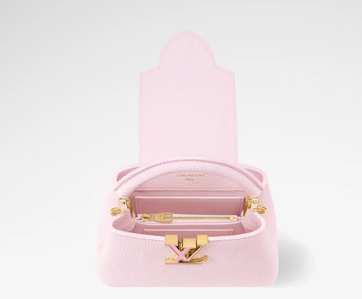 LV Style Beige Leather Top Handle Bag style reference detail image 4 from source 787703