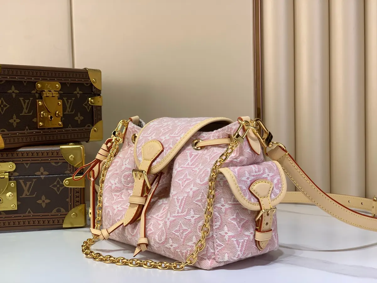 LV Style Beige Leather Top Handle Bag style reference detail image 2 from source 787724