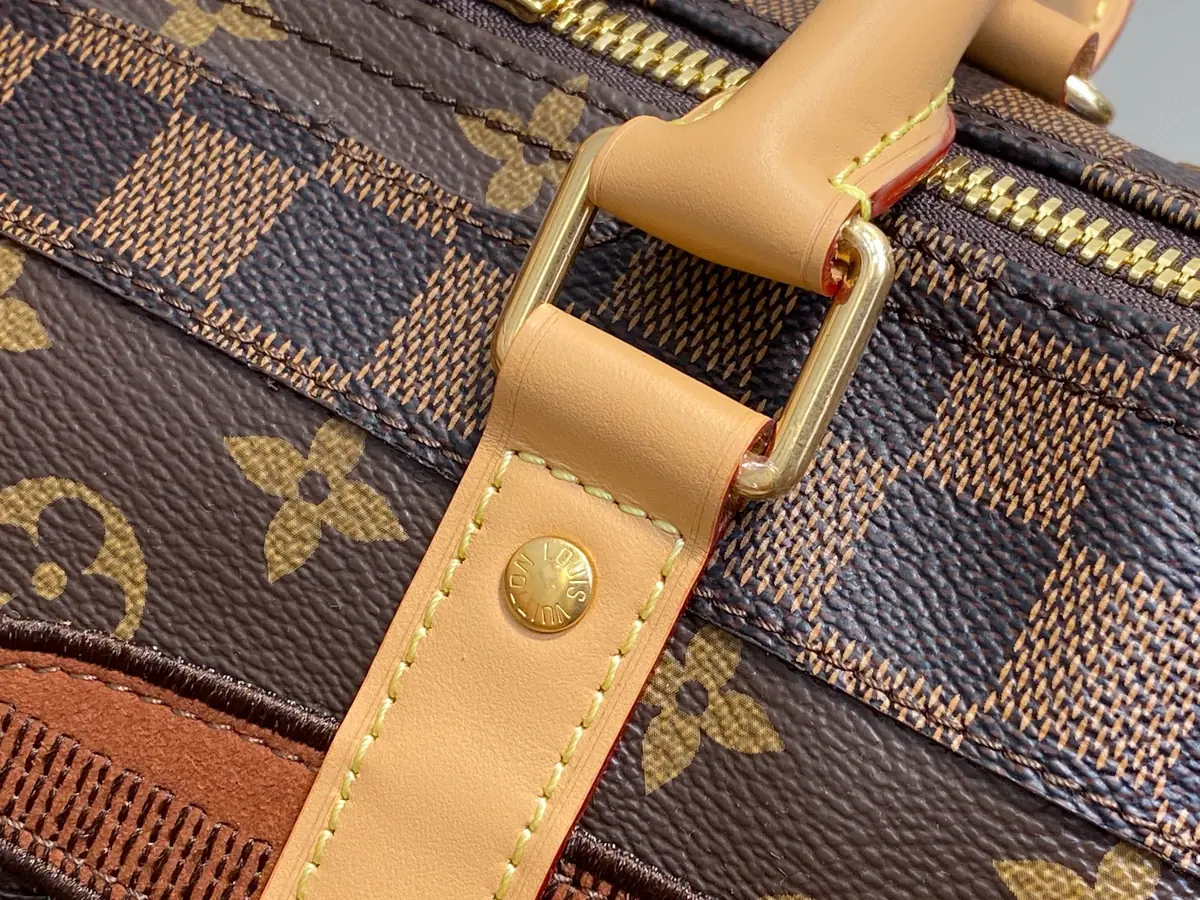 LV Style Beige Leather Travel Bag Bags Travel Bag detail image 6 from source 738339
