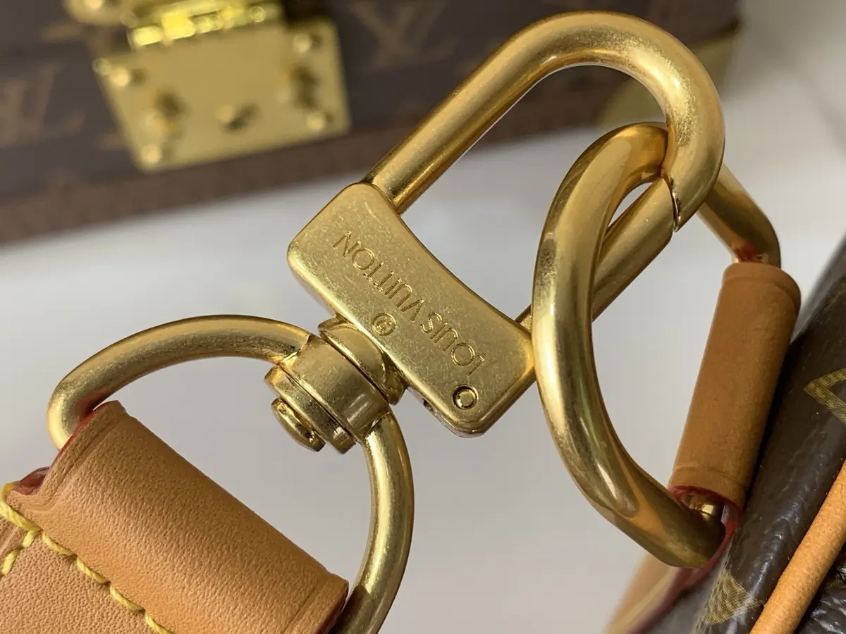LV Style Beige Leather Travel Bag Lookbook Reference image 6