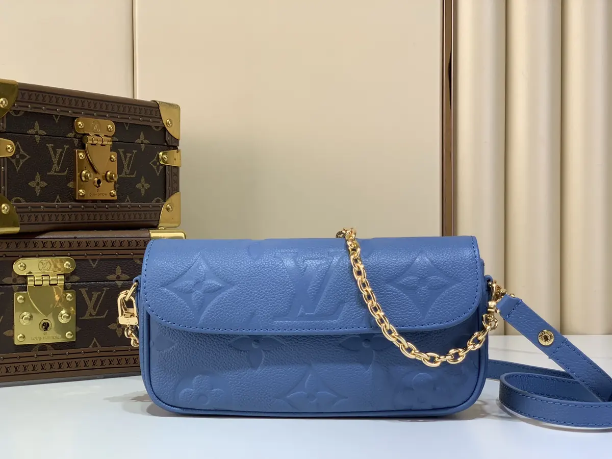 LV Style Beige Leather Wallet Lookbook Reference image 1