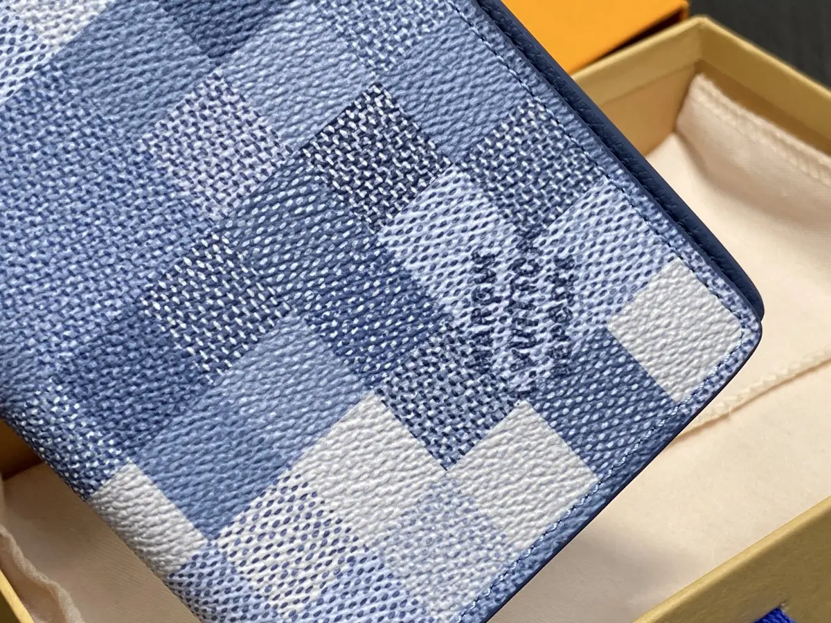 LV Style Beige Leather Wallet Lookbook Reference image 1