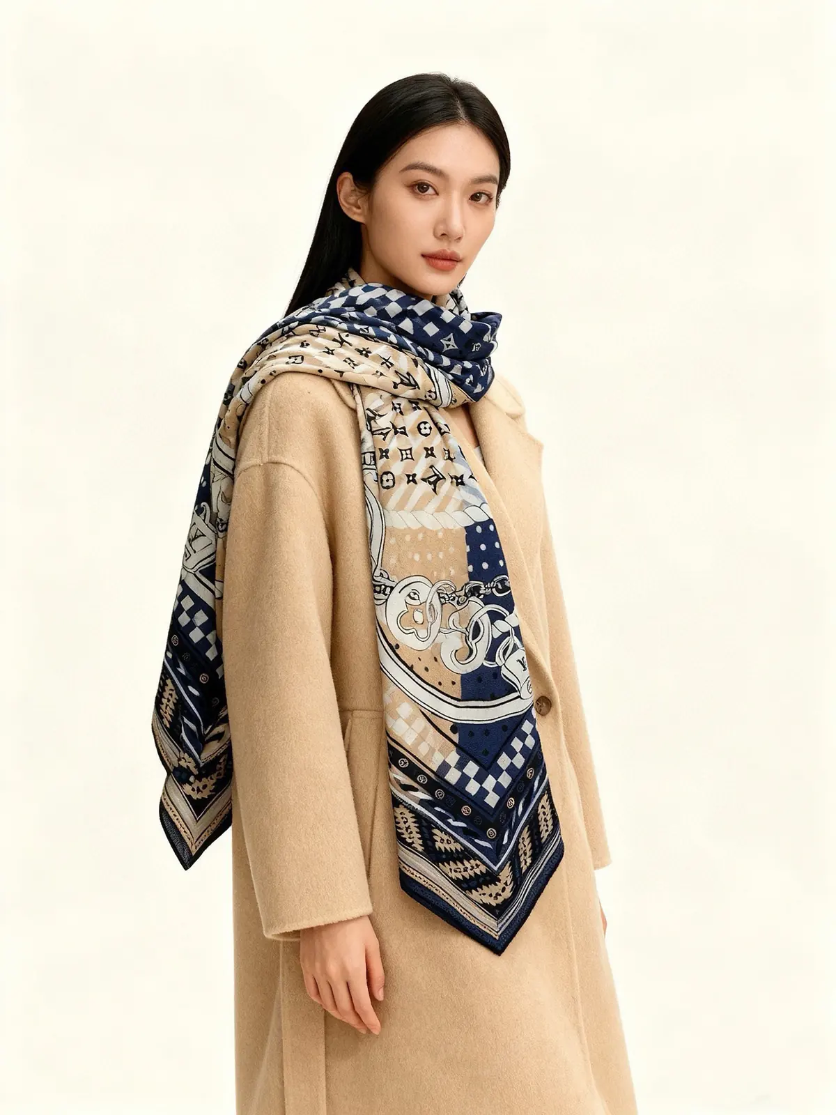 LV Style Beige Shoulder Bag Lookbook Reference image 2