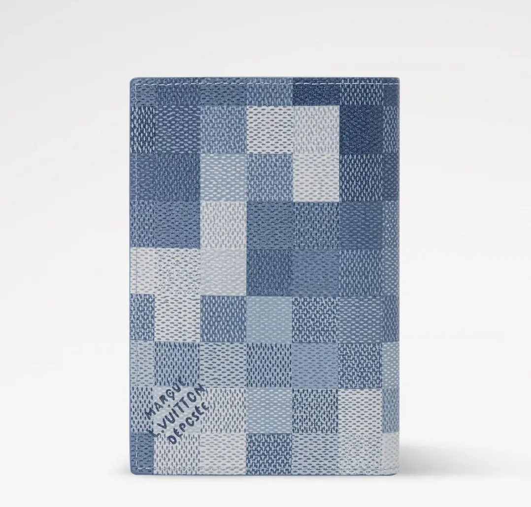 LV Style Black Canvas Passport Cover Lookbook Reference image 4