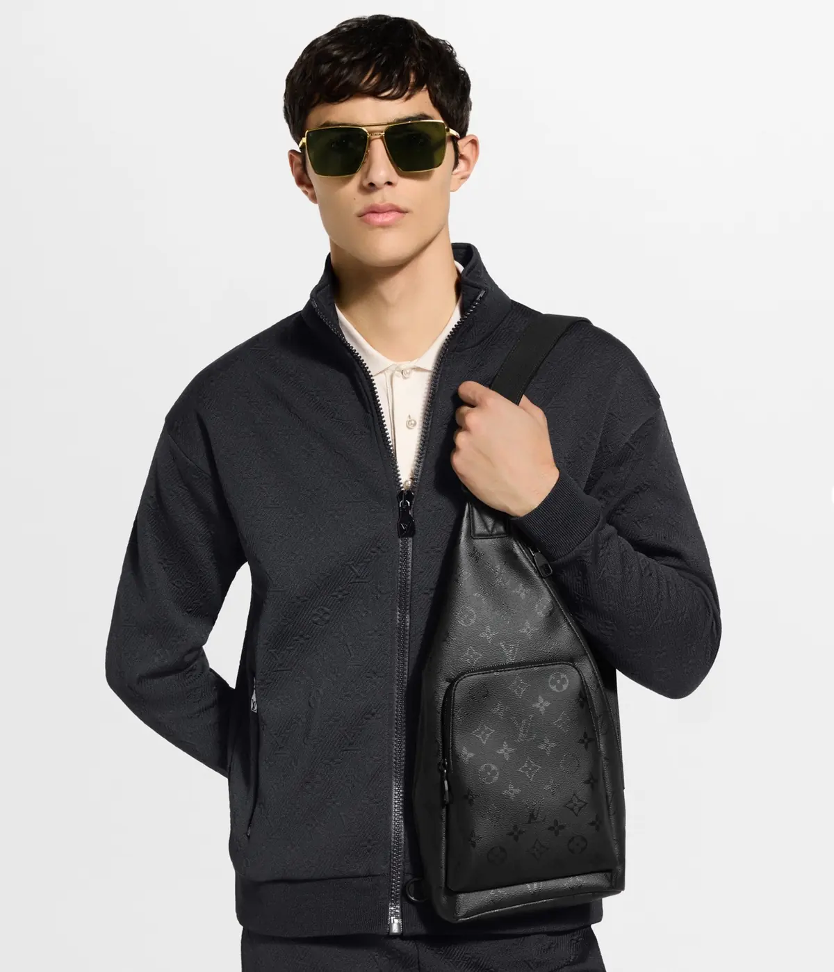 LV Style Black Canvas Shoulder Bag Lookbook Reference image 5
