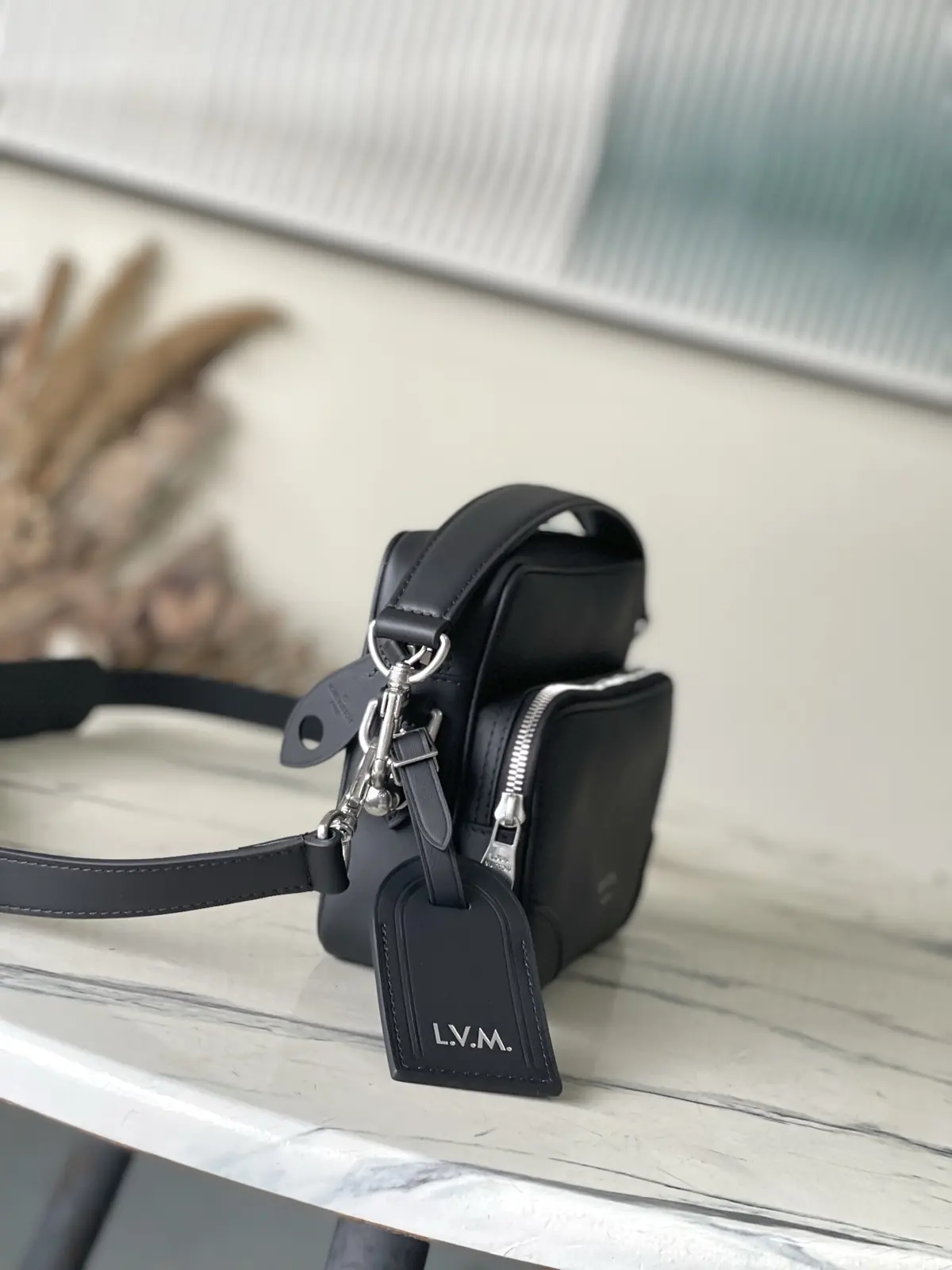 LV Style Black Leather Bag Lookbook Reference image 2