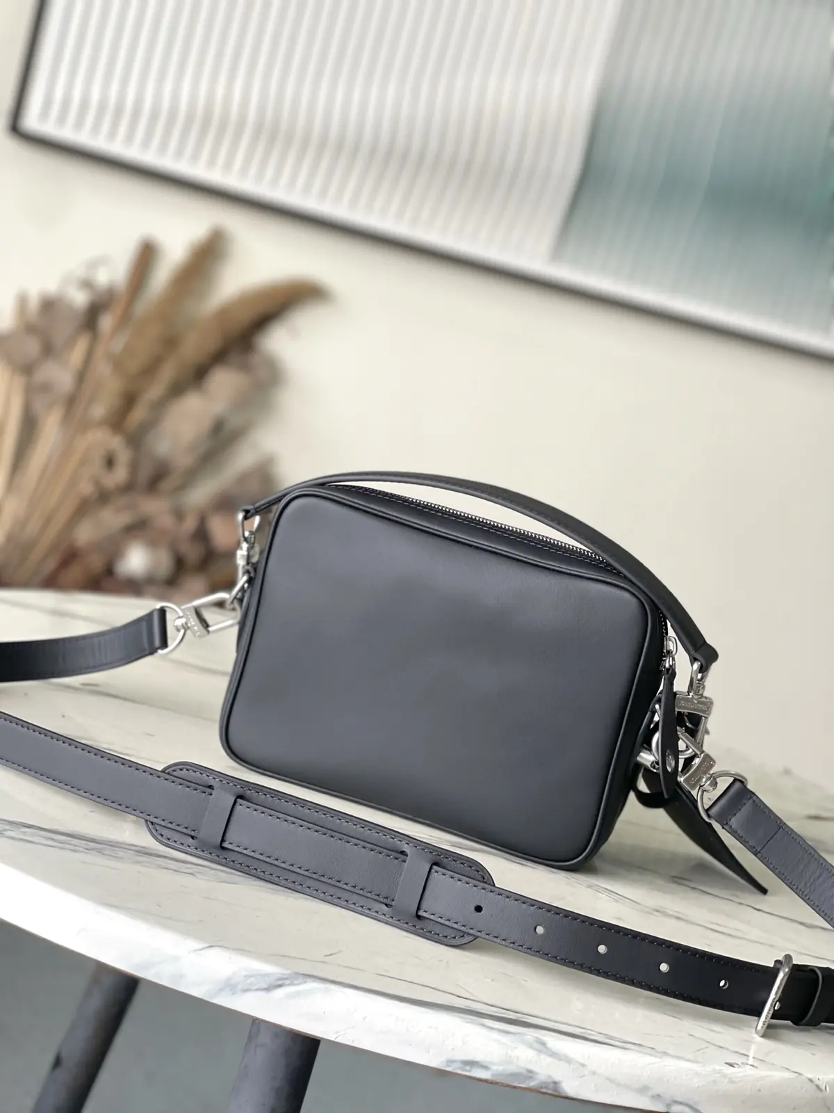 LV Style Black Leather Bag Lookbook Reference image 3