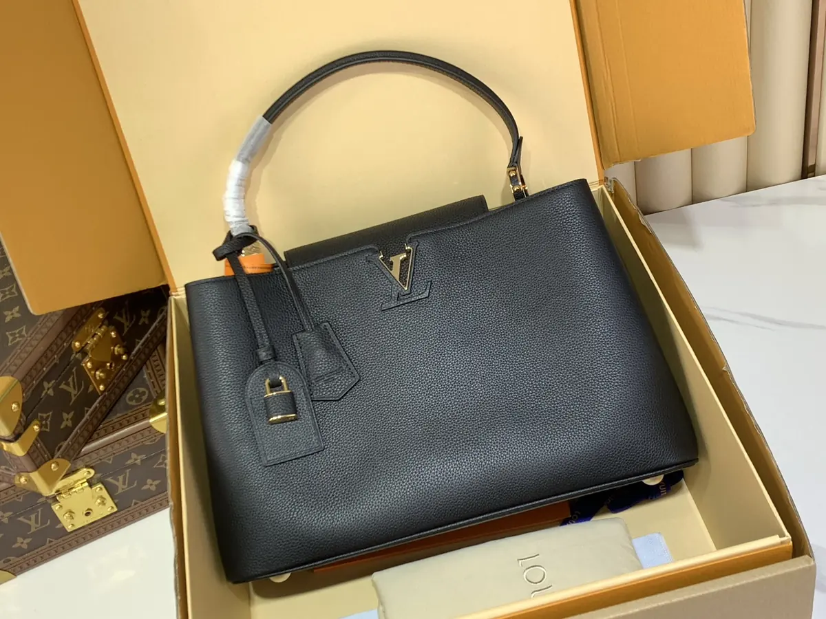 LV Style Black Leather Crossbody Bag Lookbook Reference image 1