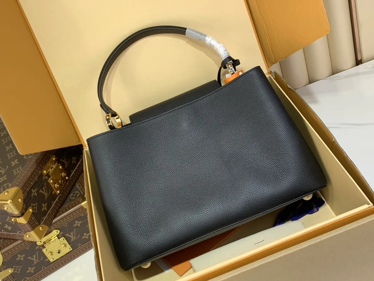 LV Style Black Leather Crossbody Bag Lookbook Reference image 3