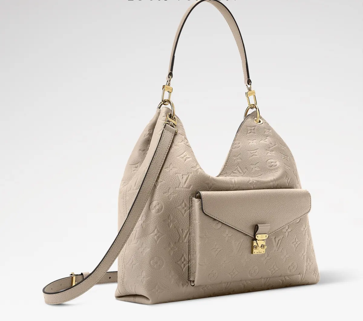 LV Style Black Leather Hobo Bag Lookbook Reference image 3
