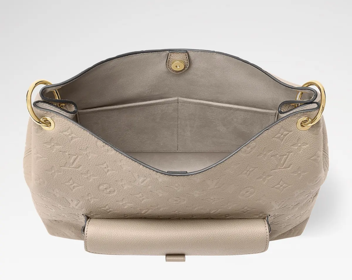 LV Style Black Leather Hobo Bag Lookbook Reference image 4