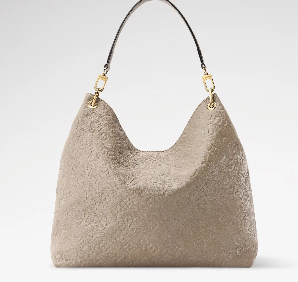 LV Style Black Leather Hobo Bag Lookbook Reference image 5