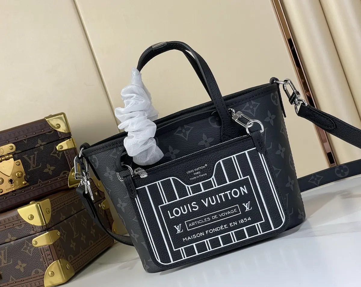 LV Style Black Leather Shoulder Bag Bags Shoulder Bag detail image 1 from source 738341