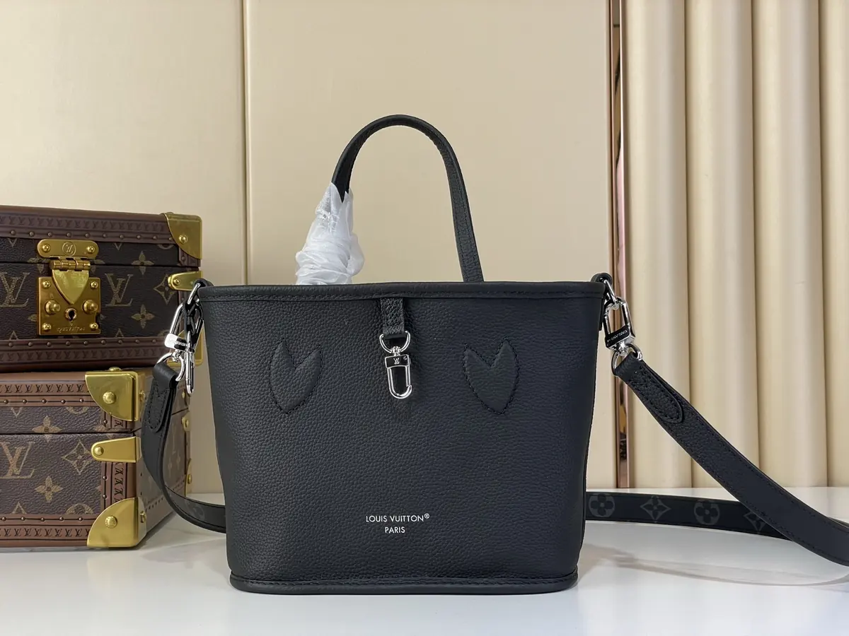 LV Style Black Leather Shoulder Bag Bags Shoulder Bag detail image 3 from source 738341