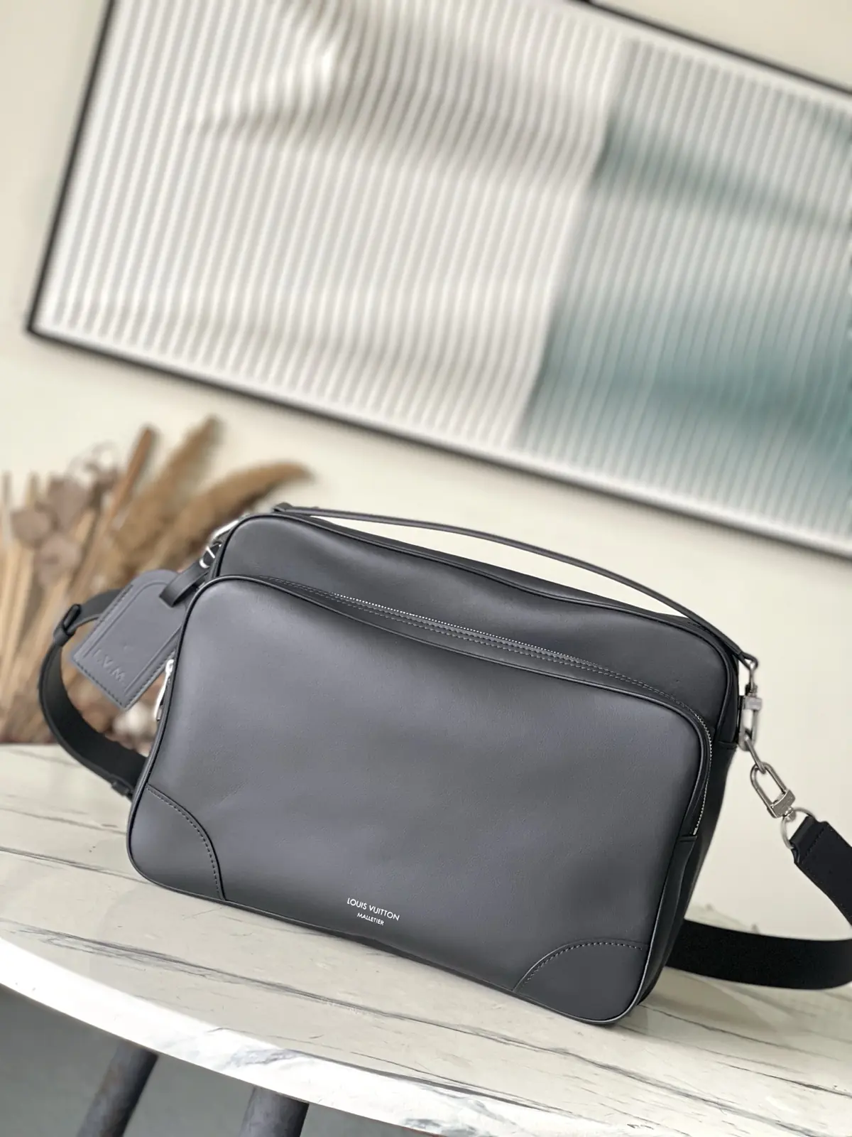 LV Style Black Leather Shoulder Bag Lookbook Reference image 1