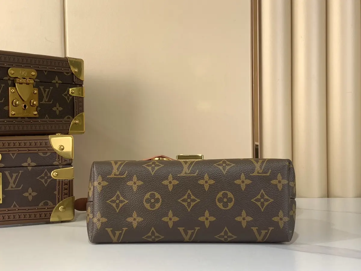 LV Style Black Leather Top Handle Bag Lookbook Reference image 4