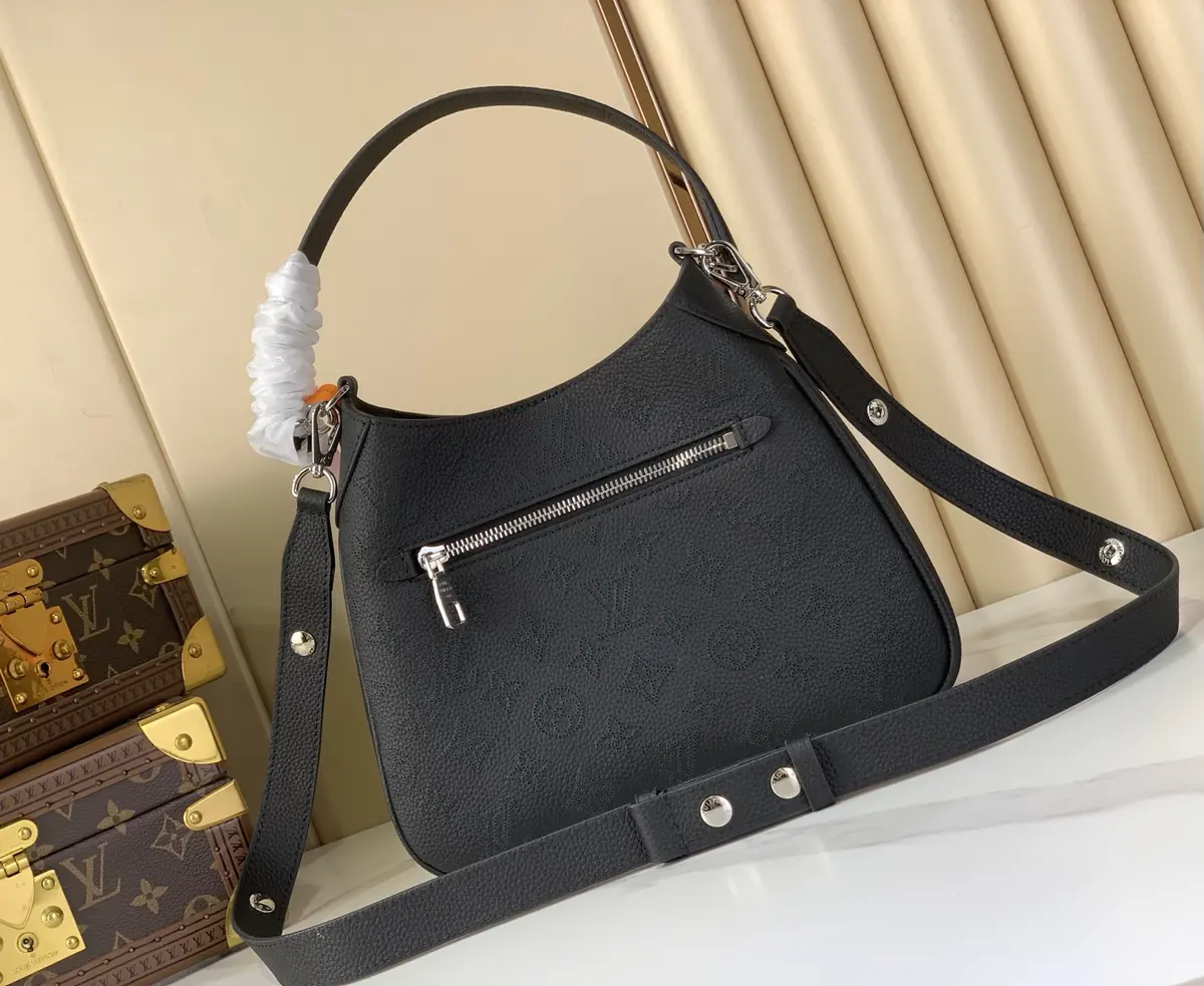 LV Style Black Leather Top Handle Bag Lookbook Reference image 3