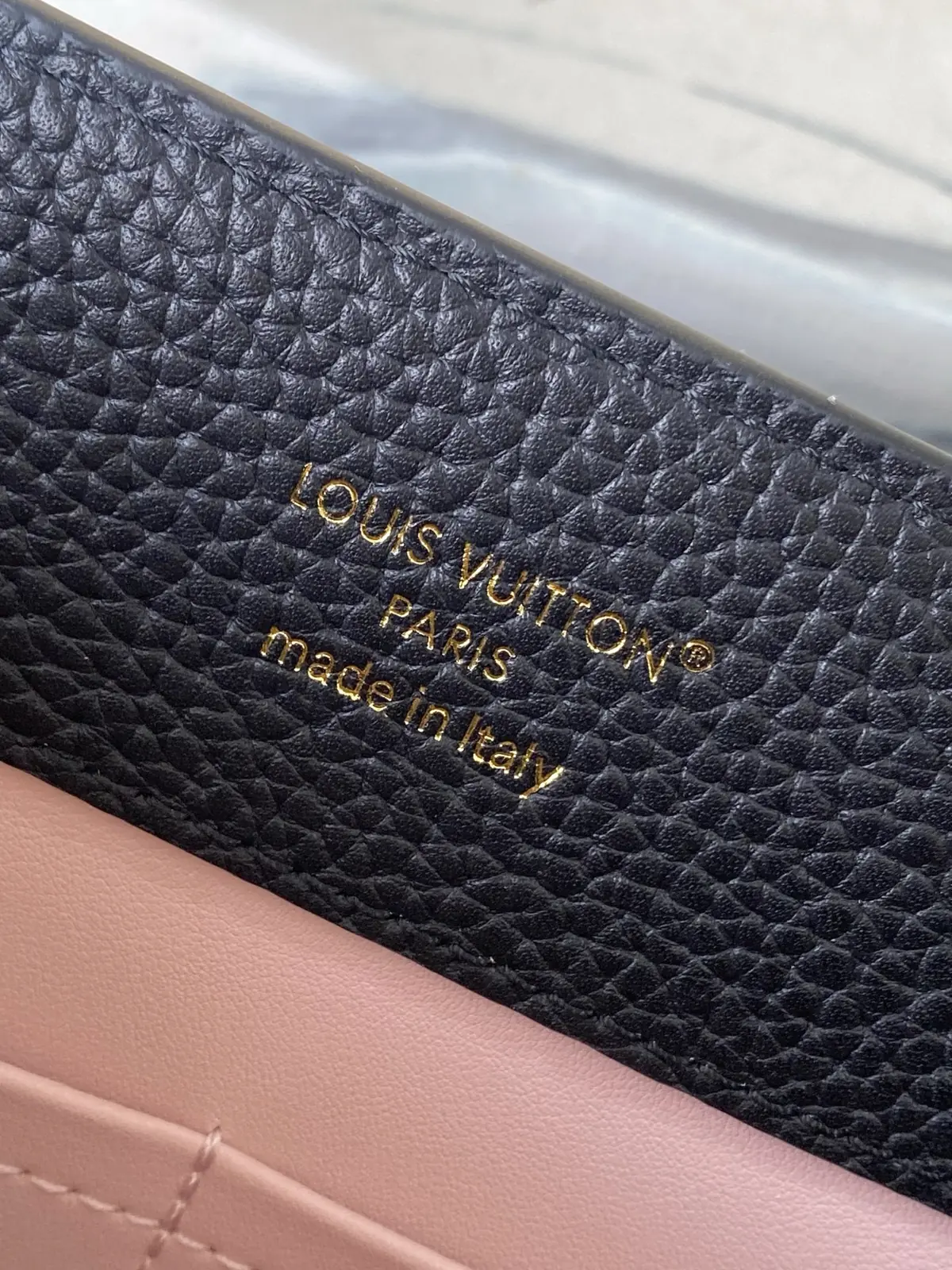 LV Style Black Leather Top Handle Bag style reference detail image 9 from source 787663