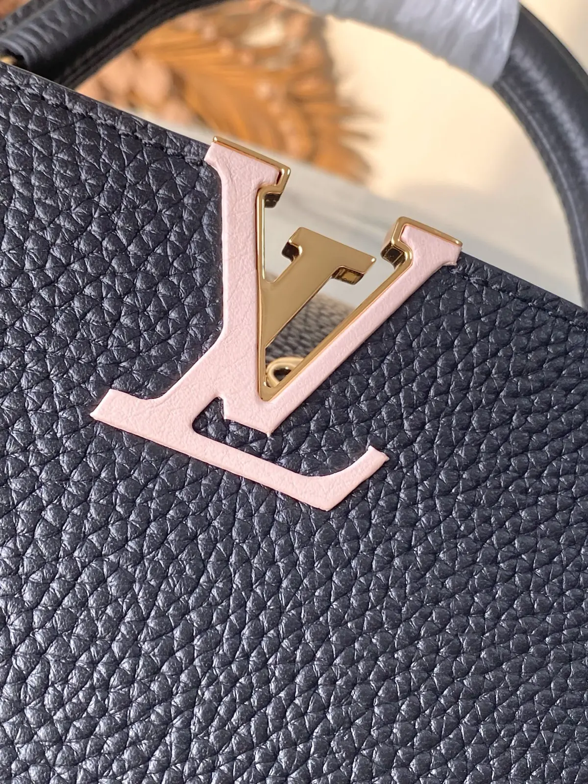 LV Style Black Leather Top Handle Bag style reference detail image 5 from source 787664