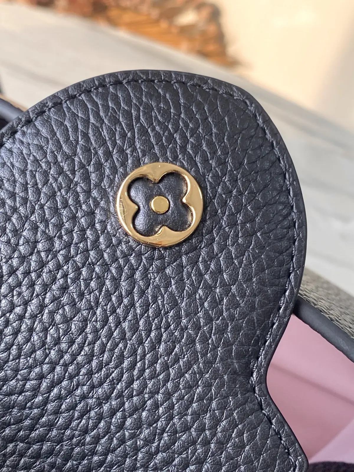 LV Style Black Leather Top Handle Bag style reference detail image 7 from source 787664