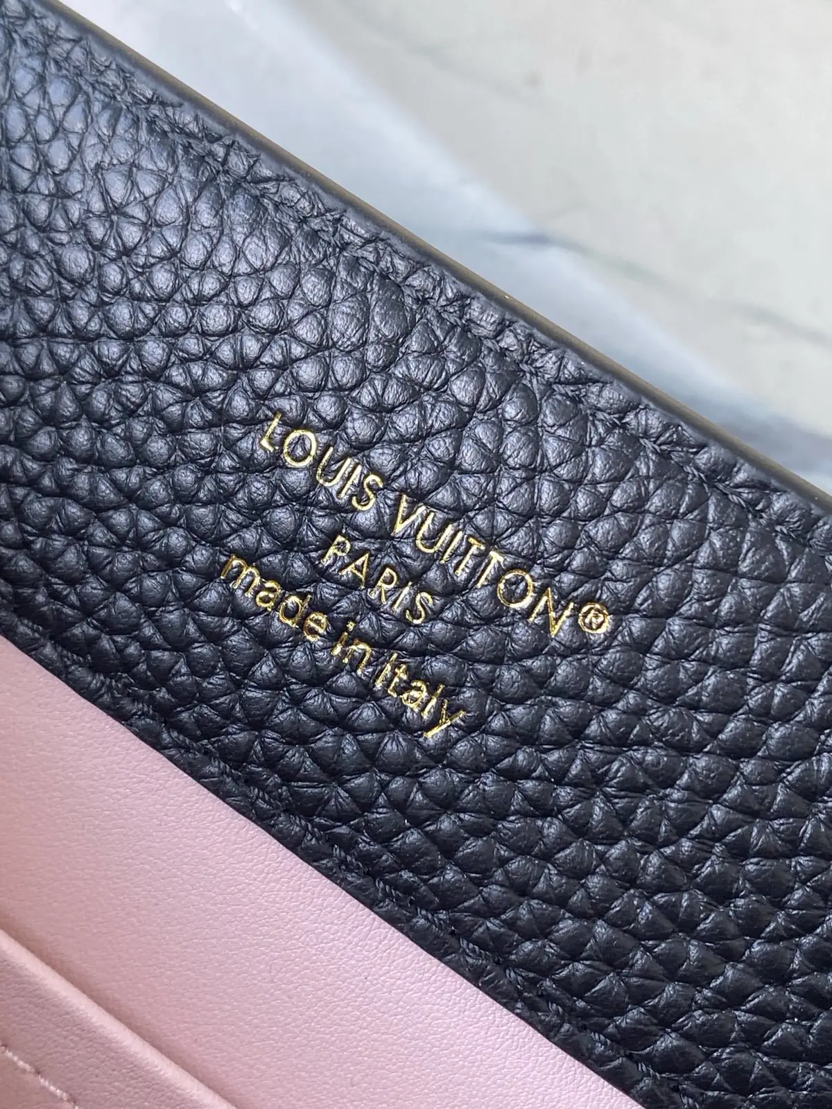 LV Style Black Leather Top Handle Bag style reference detail image 9 from source 787664