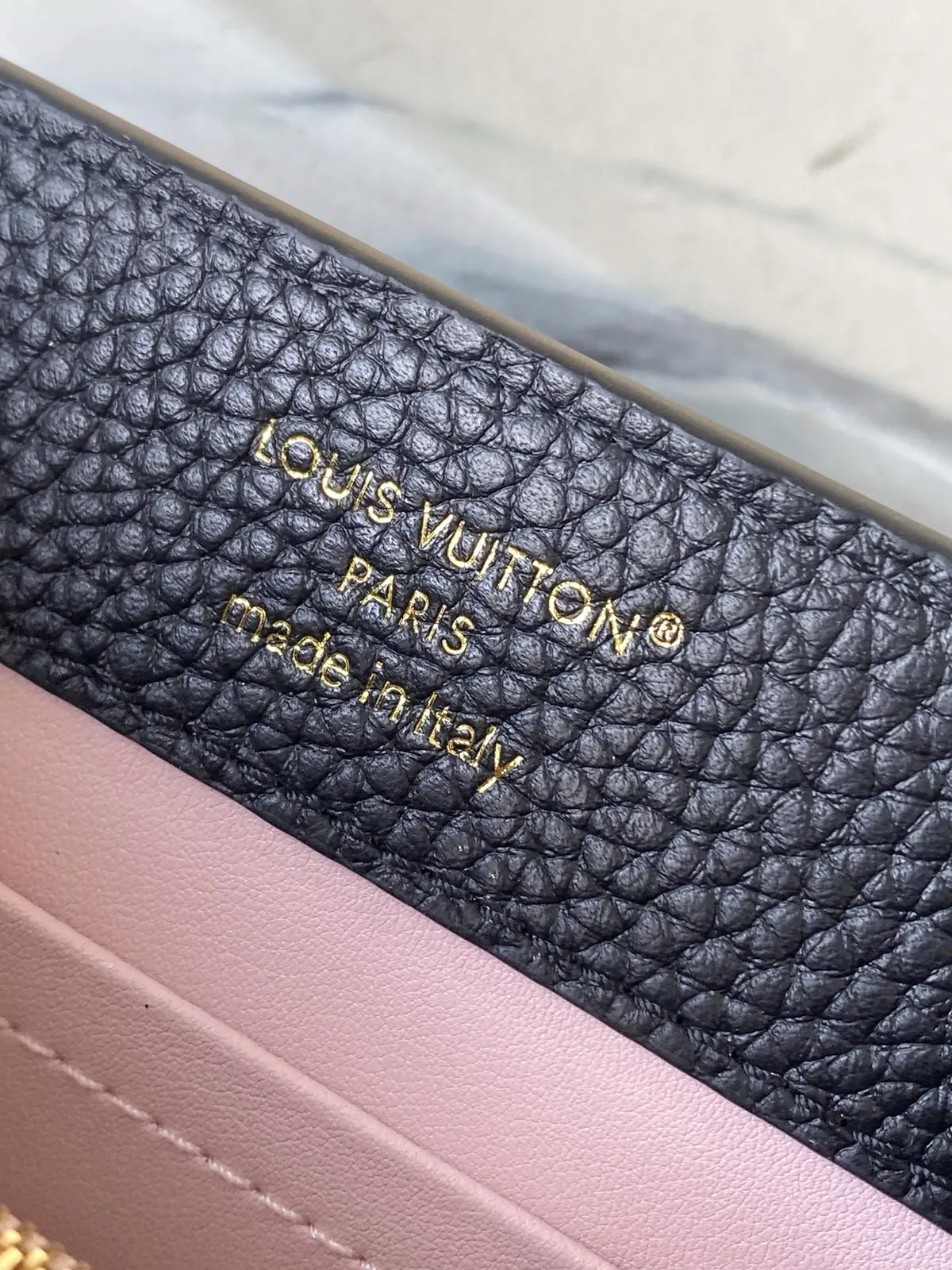 LV Style Black Leather Top Handle Bag style reference detail image 9 from source 787665