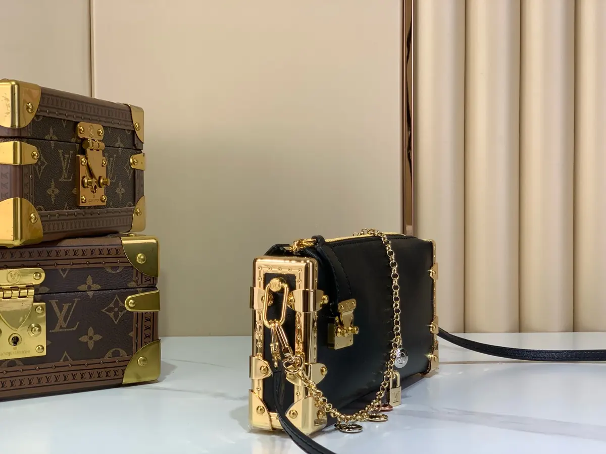 LV Style Black Leather Top Handle Bag style reference detail image 2 from source 787668