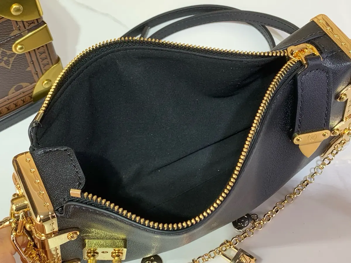 LV Style Black Leather Top Handle Bag style reference detail image 8 from source 787668