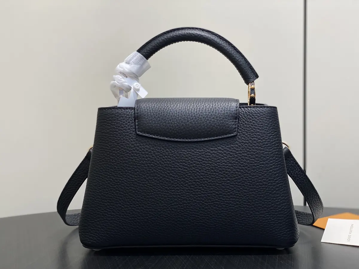 LV Style Black Leather Top Handle Bag style reference detail image 3 from source 787671