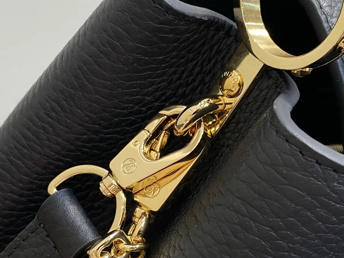LV Style Black Leather Top Handle Bag style reference detail image 7 from source 787671