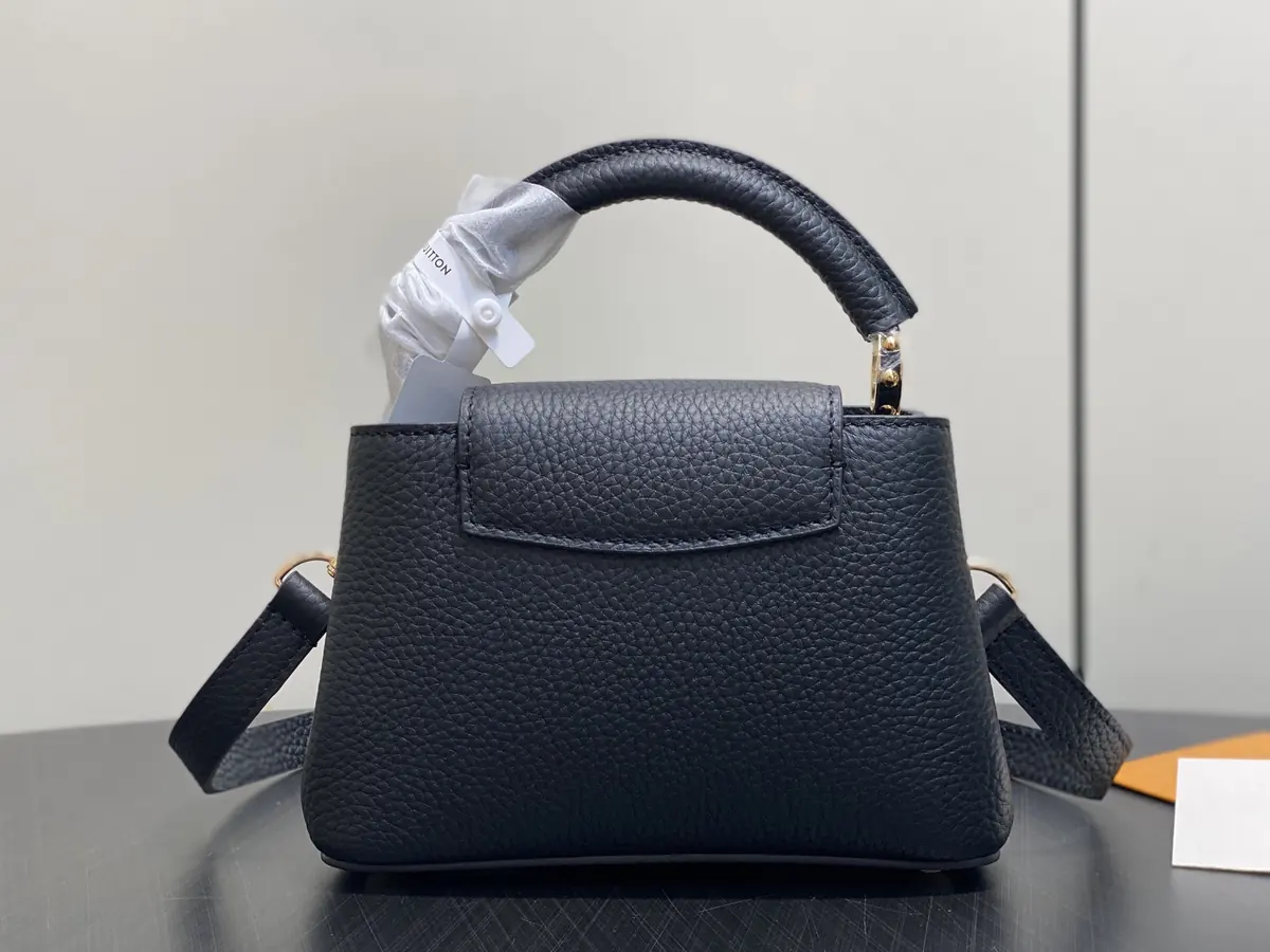 LV Style Black Leather Top Handle Bag style reference detail image 3 from source 787672