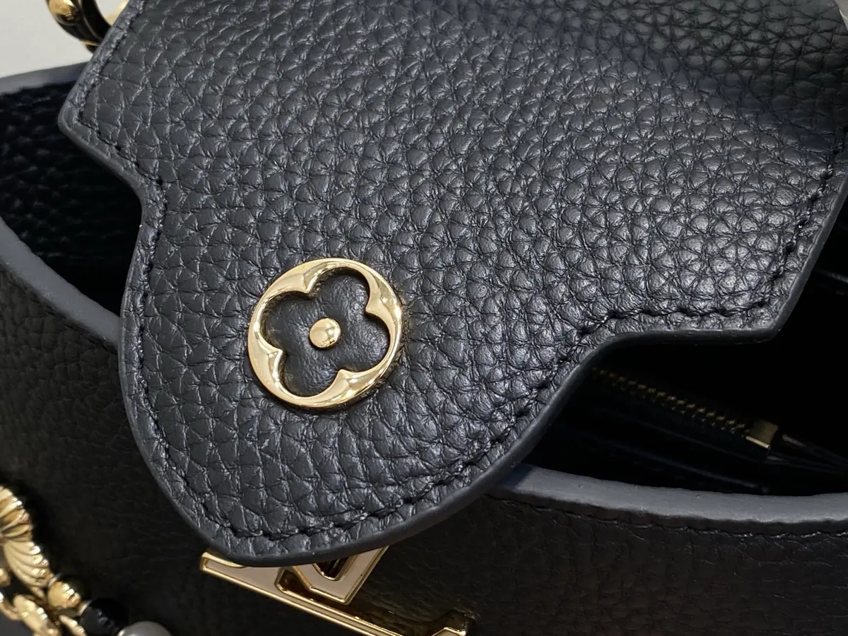 LV Style Black Leather Top Handle Bag style reference detail image 6 from source 787672