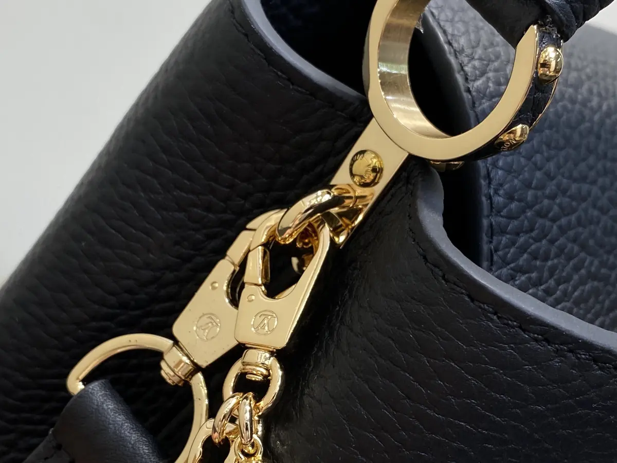 LV Style Black Leather Top Handle Bag style reference detail image 8 from source 787672