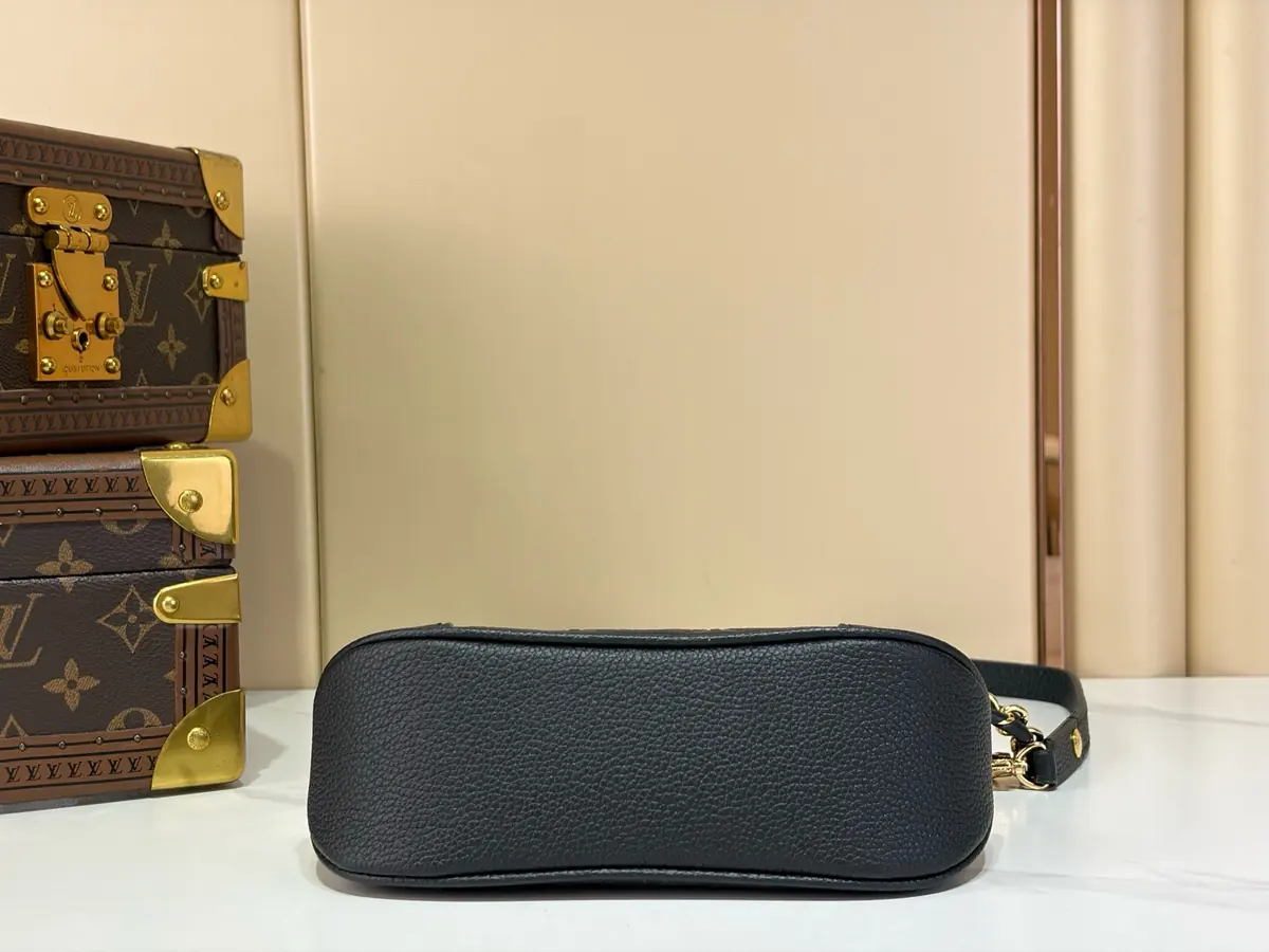 LV Style Black Leather Top Handle Bag style reference detail image 4 from source 787682