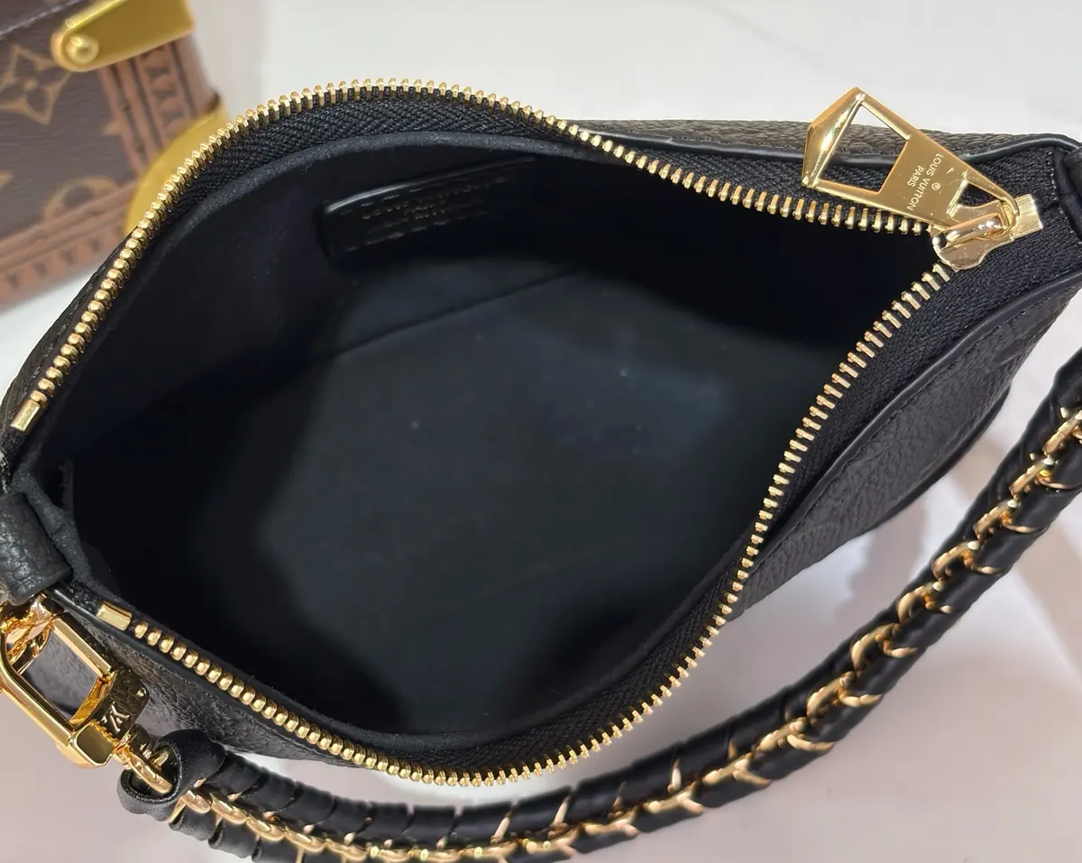 LV Style Black Leather Top Handle Bag style reference detail image 9 from source 787682